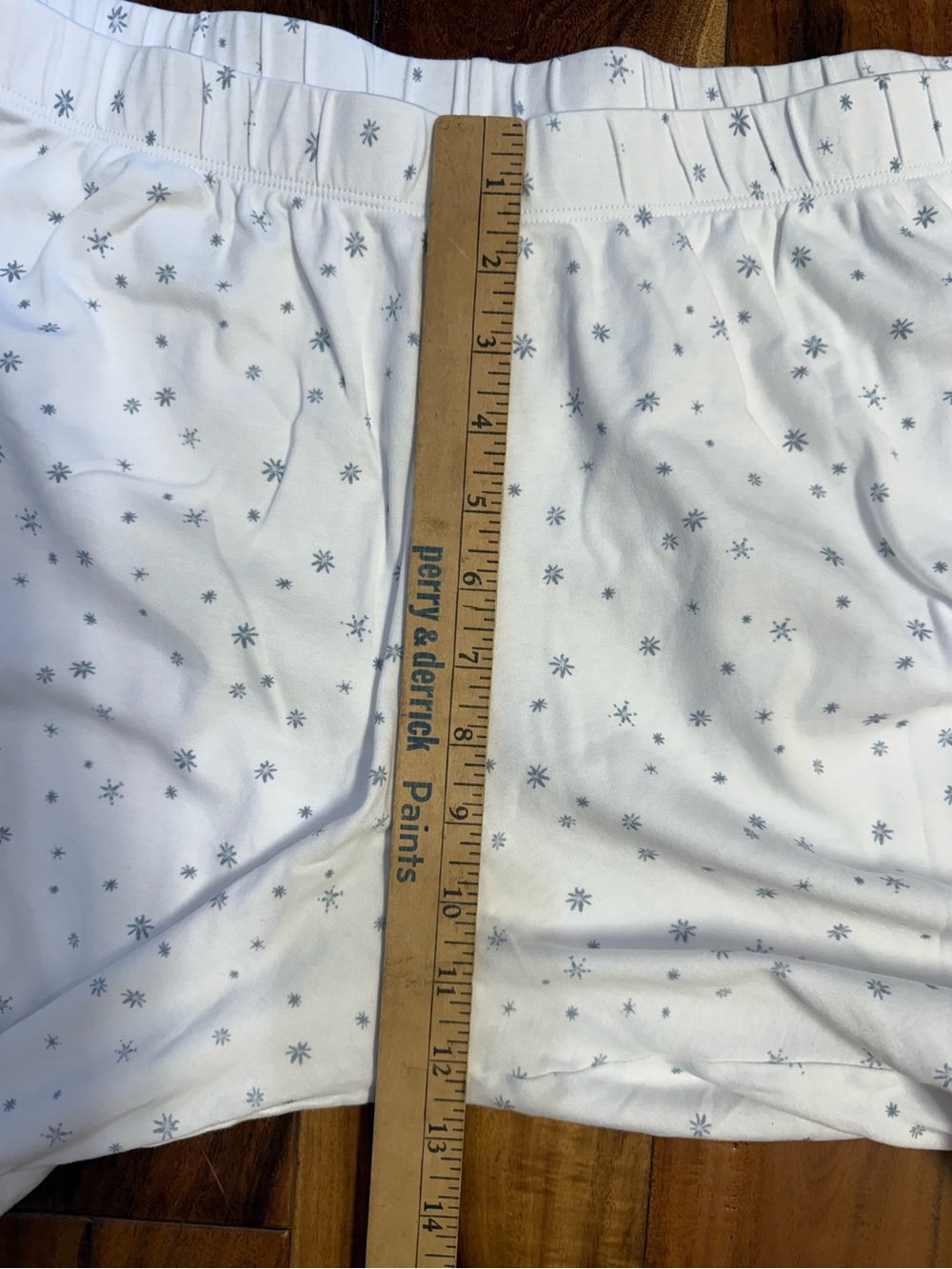 Lake Pima Short-Long Pajama Set in Snowflake Print sz XL - Picture 8 of 14